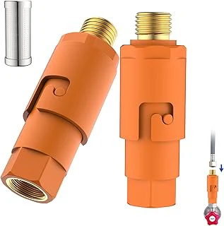 Under sink inline sediment water filter with 9/16 inch thread connectors